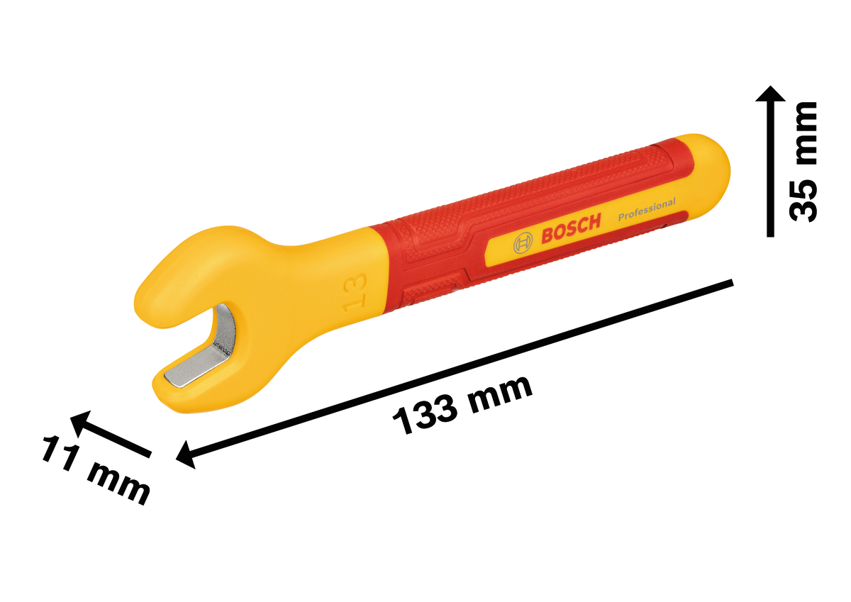 Ključ z ragljo VDE 13 mm, za profesionalno uporabo